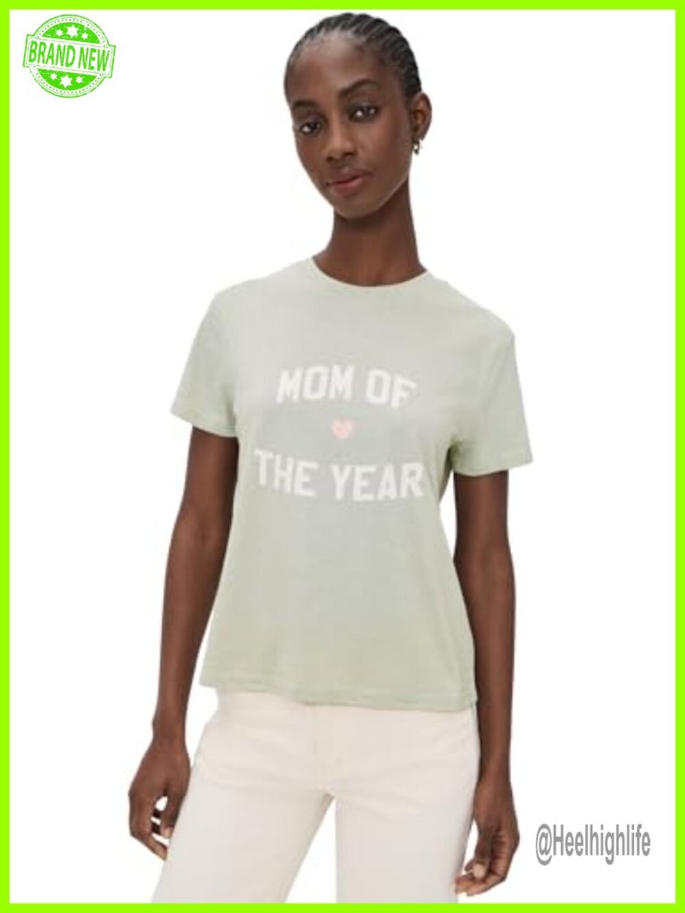 Favorite Daughter The Mom of the Year Tee Short Sleeve Crew Neck Classic Fit